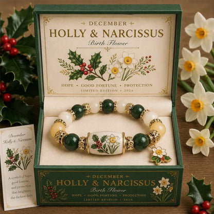 🌸 Birth Flower Blessing Bracelet | 2026 Limited Edition Only 8 Left