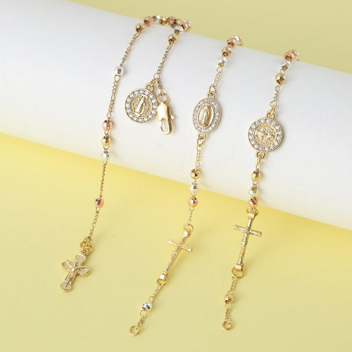 ⚡Hot Sales 42% OFF✝️Rosary Cross Beaded Bracelet✨✨