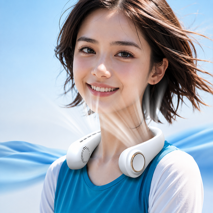 🔥Summer Sale 50% OFF🎧 Wearable Neck Fan – Looks Like Headphones, Feels Like AC