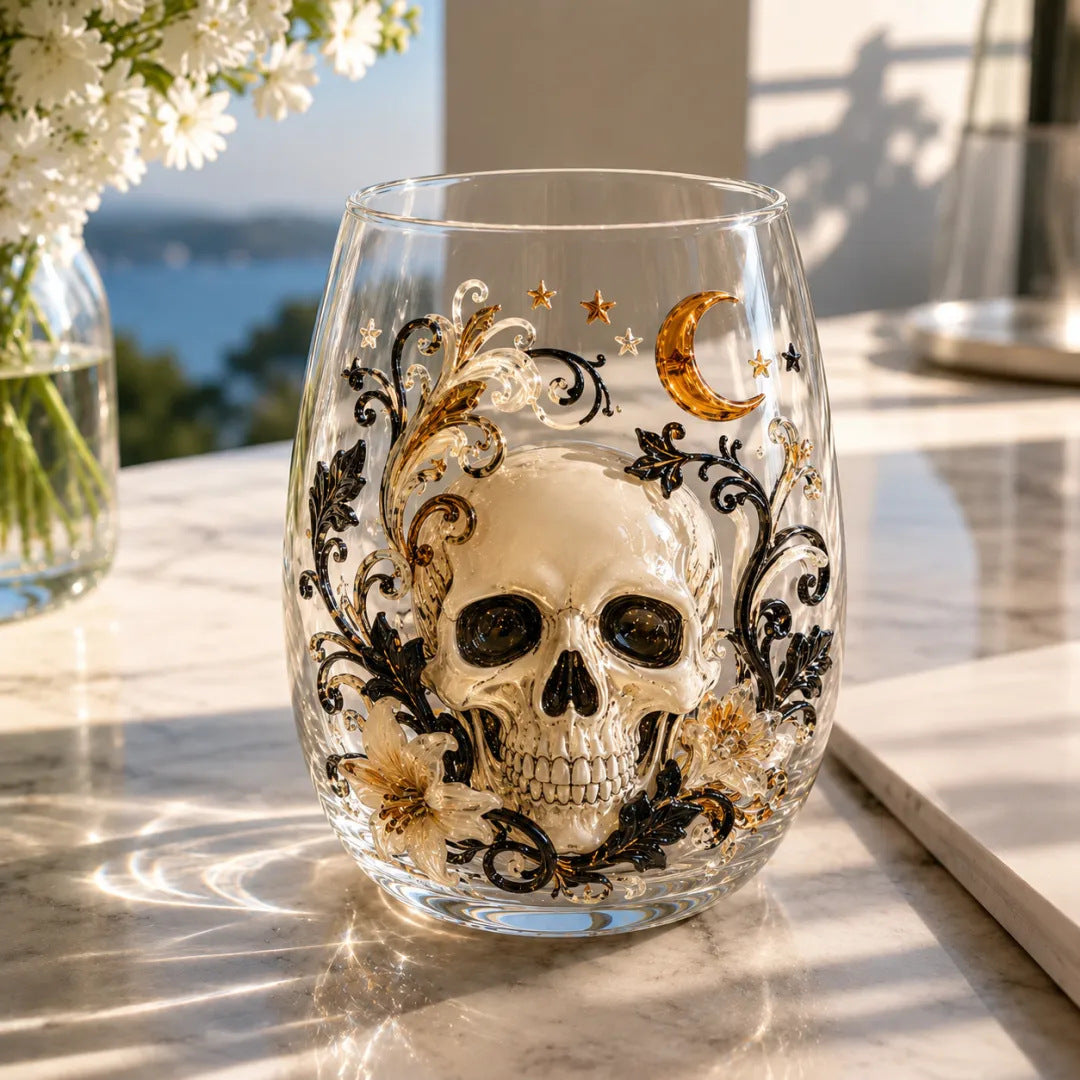 🎃 3D Halloween Artisan Glassware Collection | For Magical Halloween Sips, Eye-Catching 3D Details, Luminous Festive Party Moments & Cozy Fall Home Bar Glow