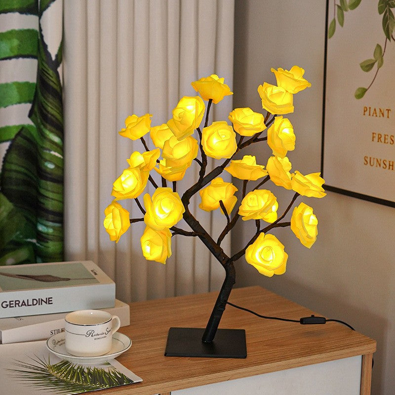 🌹 A Light That Makes Everything Feel Softer – USB Rose Lamp with Bendable Branches