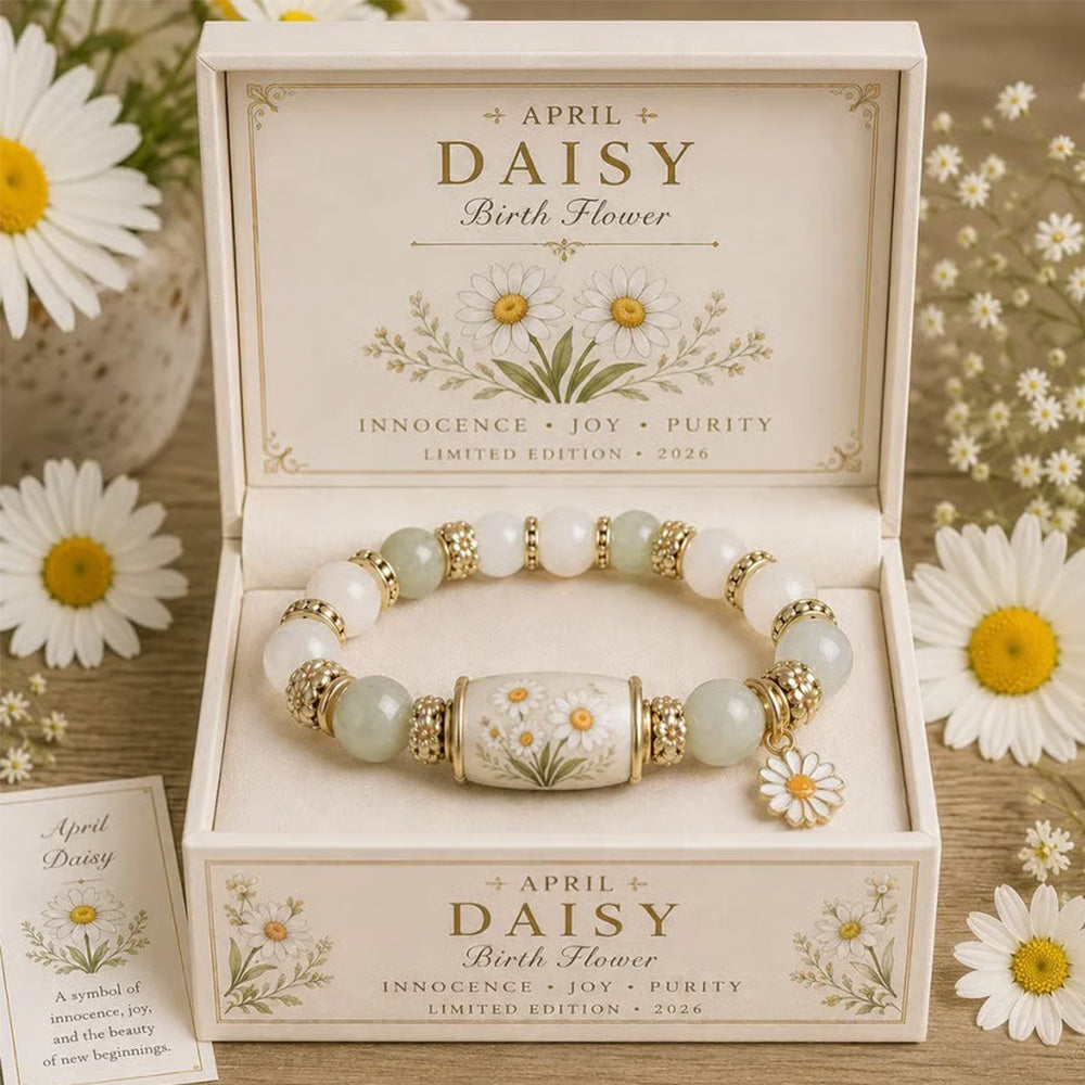 🌸 Birth Flower Blessing Bracelet | 2026 Limited Edition Only 8 Left