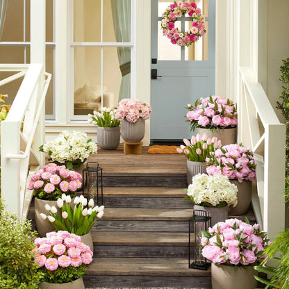 💥Last Day 50% OFF💐Artificial Outdoor Hydrangea Flowers - UV resistant, Waterproof, Windproof