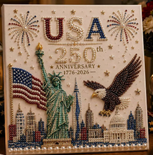 USA 250th Anniversary DIY Pearl Painting Kit ✨❤️‍🔥