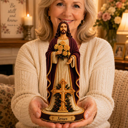 ✝️Sacred Jesus Statue 3D Beaded DIY Kit💕