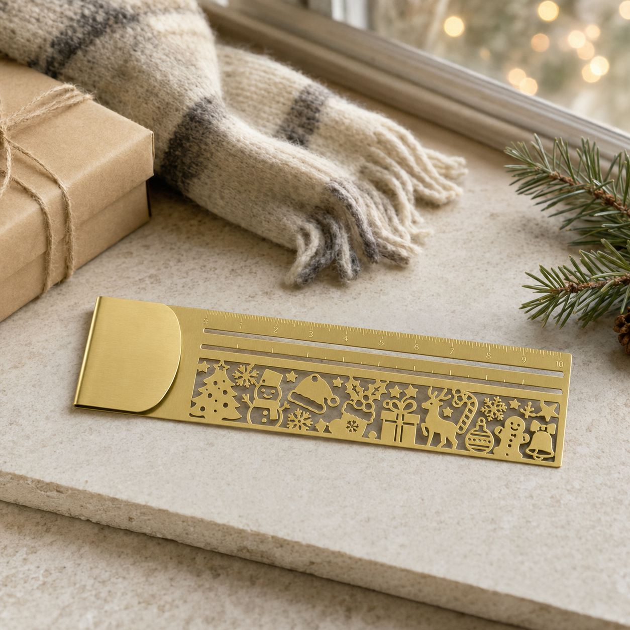 😻📏 Cat Lover’s 3-in-1 Metal Bookmark Ruler | Bookmark, Ruler & Coloring
