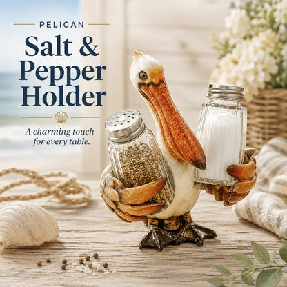 ⚡Hot Sales 49% OFF🔥Coastal Animal Salt & Pepper Shaker Holder Set