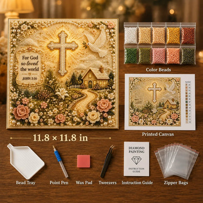Garden of Faith Pearl Art Collection | Scripture Pearl Art DIY Kit
