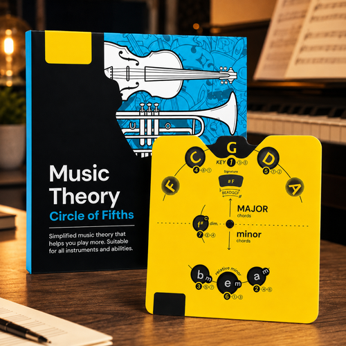 🔥 Last Day 54% OFF – Circle of Fifths Music Theory Wheel Set | Hands-On Chord, Key Signature & Songwriting Guide for Musicians🎹🎸💕