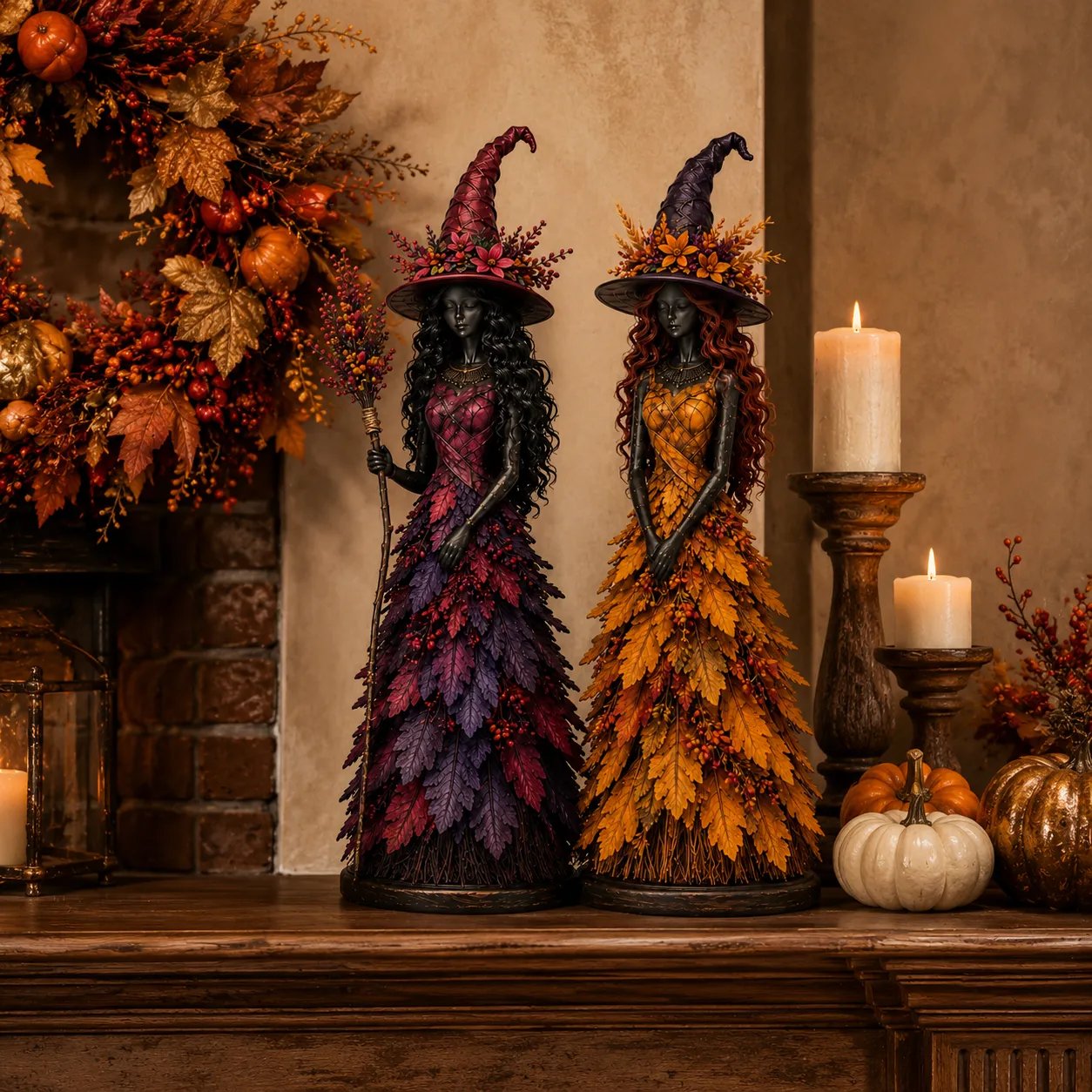 💥LAST DAY 50% OFF - 🧙 Enchanted Autumn Witch Figurine (📦Buy 2 Free Shipping)