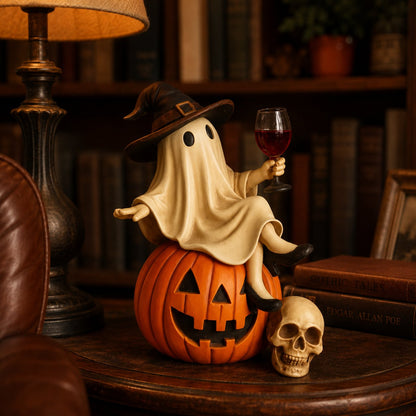 👻🍷Ghost Wine Night Halloween Decor