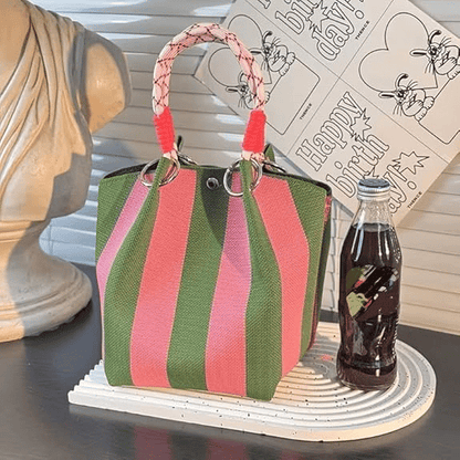 🔥LAST DAY 49% OFF- Boho Woven Bucket Bag(Handmade Crochet Shoulder Bag)
