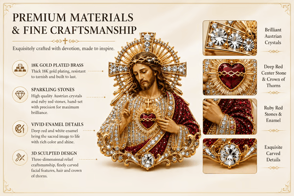 🔥Last Day 49% OFF-Sacred Heart of Jesus Brooch