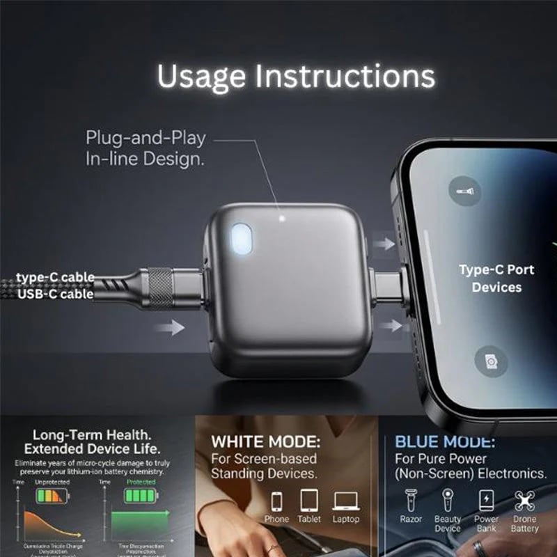 ⚡ 140W Fast Charger ✅ AI Auto-Disconnect & Battery Protection | Safe Overnight Charging 🔋