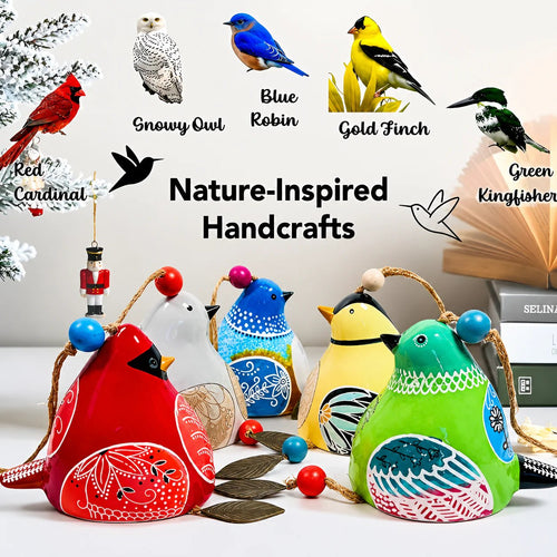 🐦Hand-Painted Ceramic Bird wind Chimes (Handmade by Jordan Maynard®)-Buy 3 Free Shipping