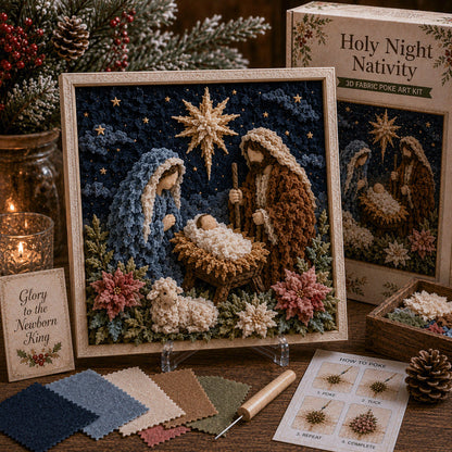 ✝️ ✝️3D Christian Fabric Poke Art Kit