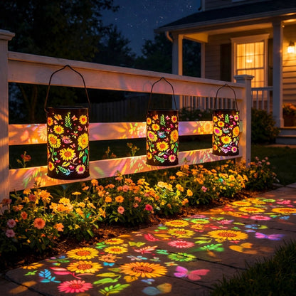 🌻Colorful Sunflower Glow Solar Garden Lantern