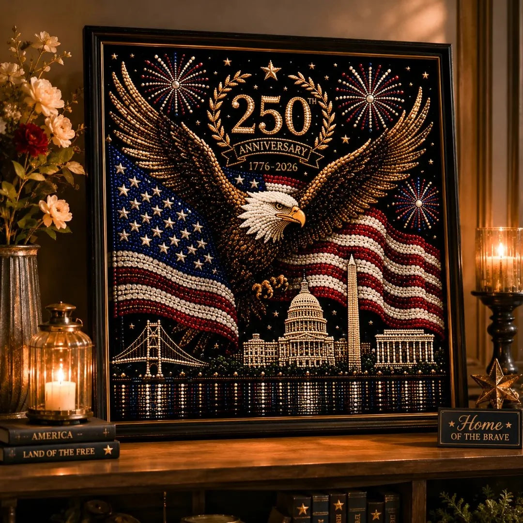 🦅🇺🇸 America 250th Anniversary Pearl Art Kit | DIY Patriotic Keepsake 1776-2026