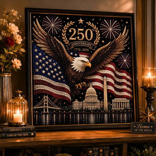 🦅🇺🇸 America 250th Anniversary Pearl Art Kit | DIY Patriotic Keepsake 1776-2026