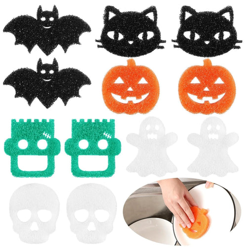🔥Hot Sale⚡6 Pcs Halloween Cleaning Sponges🎃
