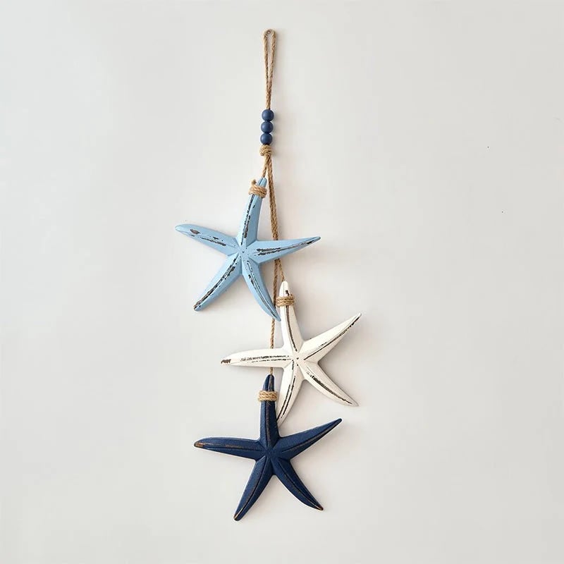 Mediterranean Starfish & Fish Hanging Coastal Ornaments 🐠✨