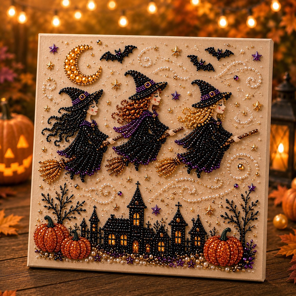 🔥Last Day 49% OFF - 🎃Halloween Theme Pearl Art DIY Kit 👻