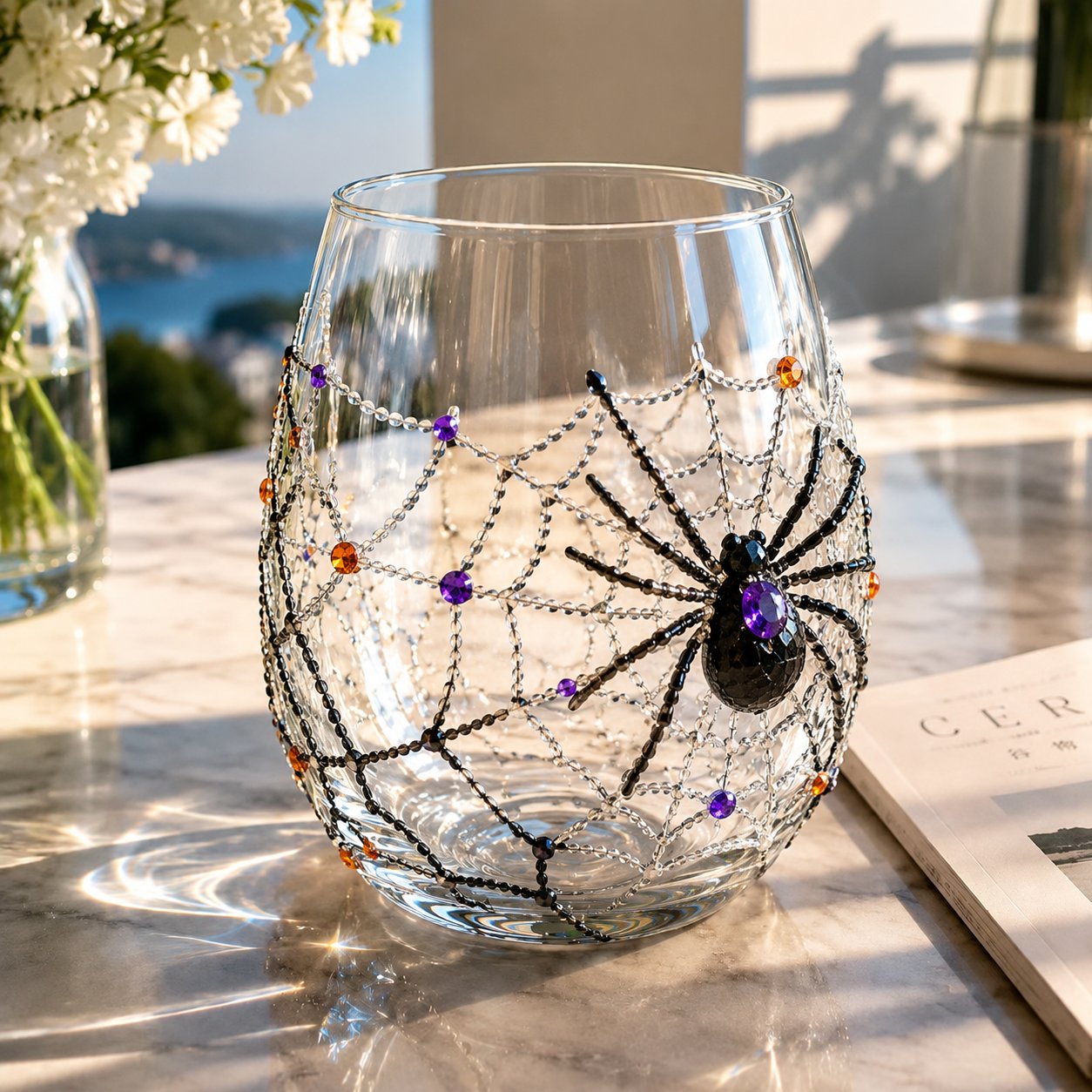 🎃 3D Halloween Artisan Glassware Collection | For Magical Halloween Sips, Eye-Catching 3D Details, Luminous Festive Party Moments & Cozy Fall Home Bar Glow