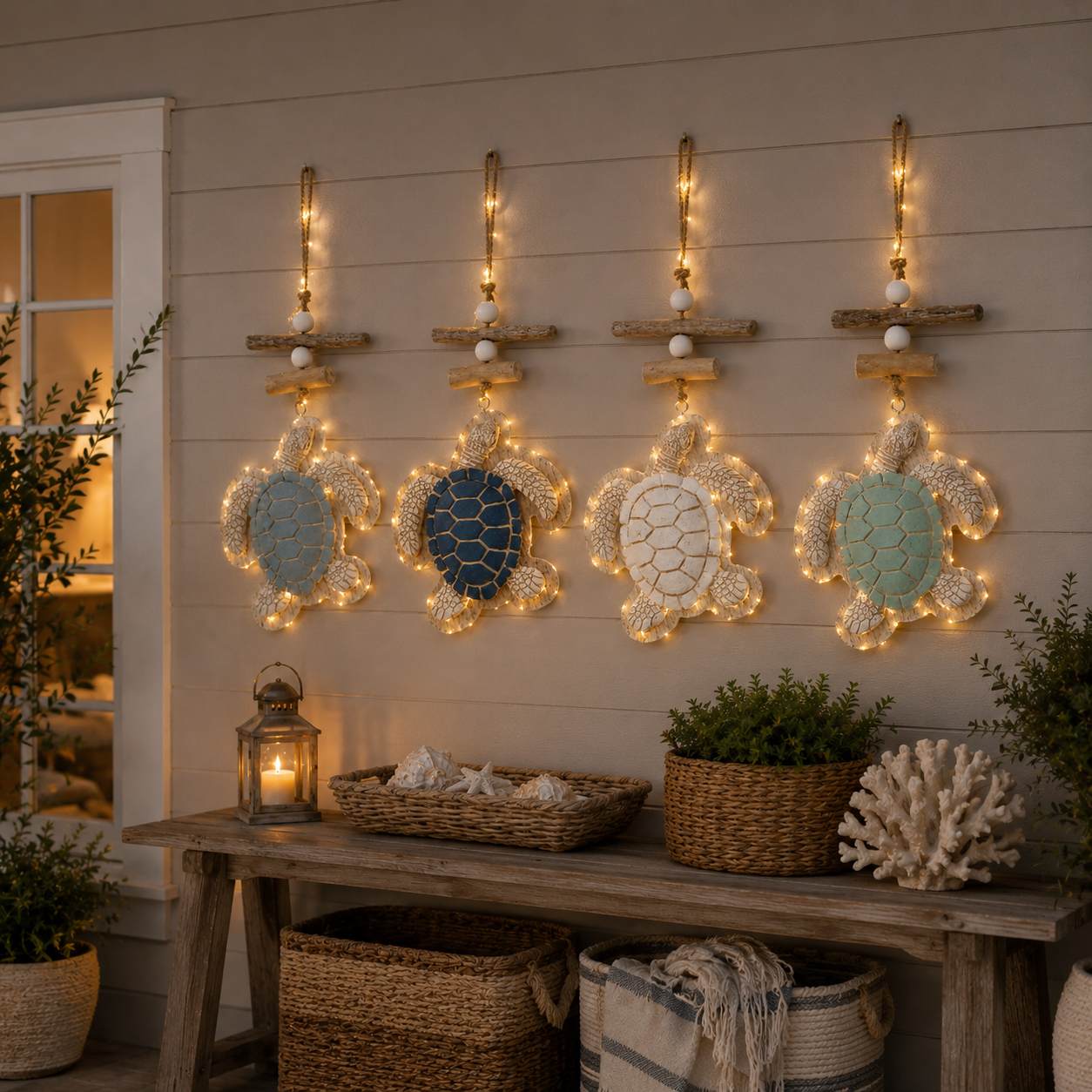 🔥Last Day 49% OFF🔥Glowing Coastal Sea Turtle Wall Art