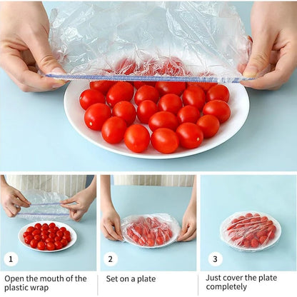 Fresh Keeping Bags – Elastic Plastic Bowl Covers