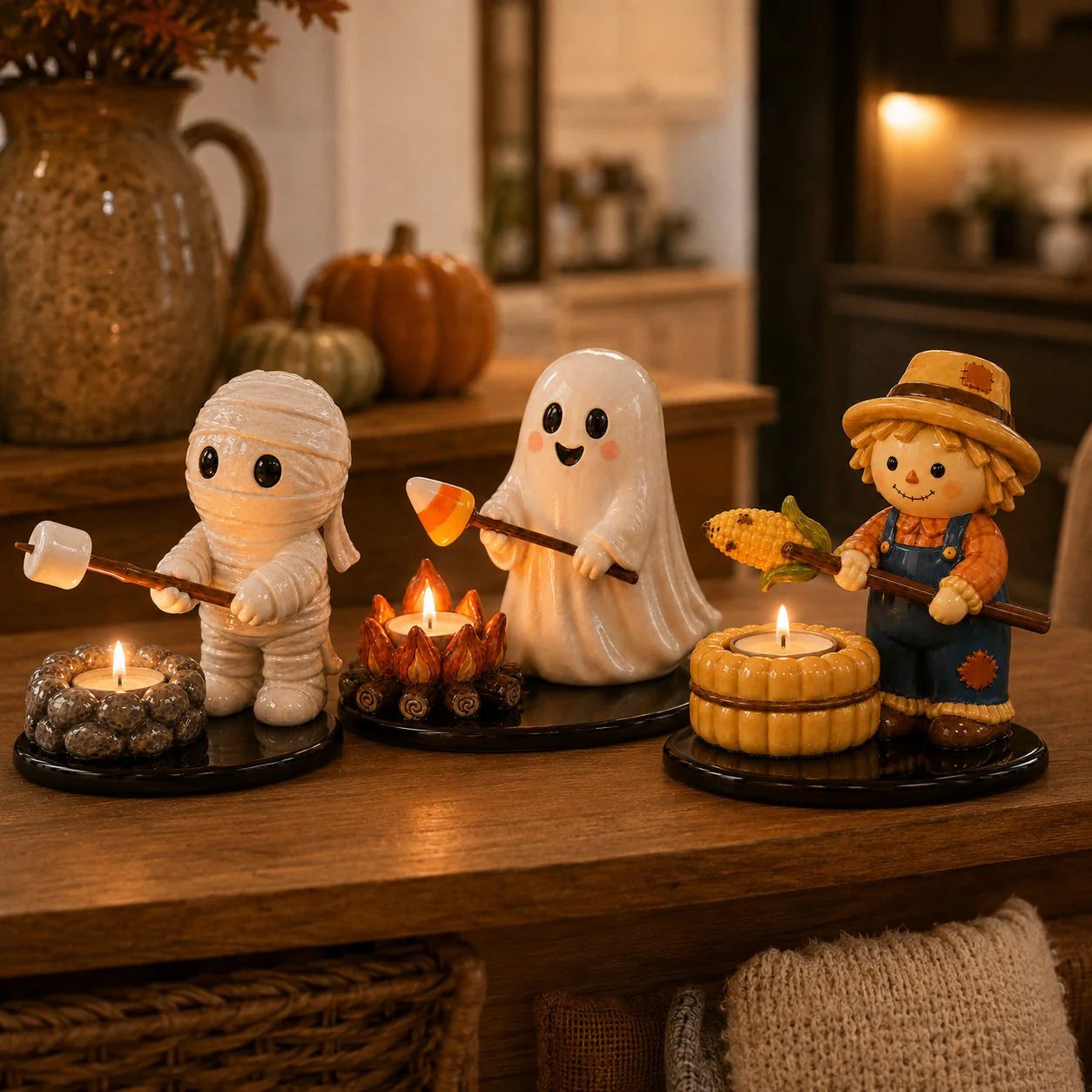 🔥LAST DAY 49% OFF💥Halloween Campfire Tealight Holder