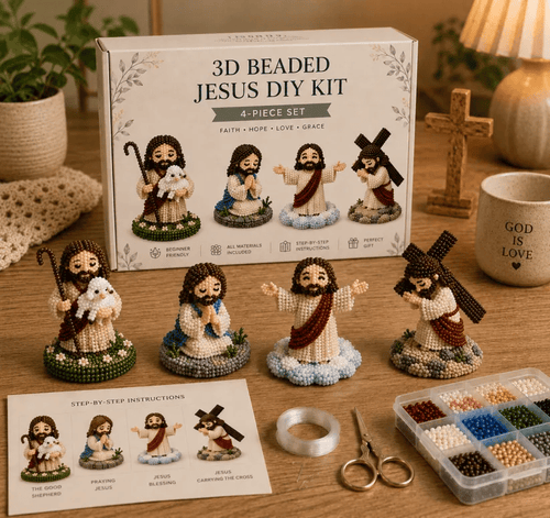 🔥LAST DAY 50% OFF - 🙏✨ Bead Your Blessings – Christian Faith Art Kit