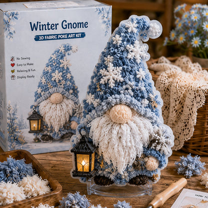 🔥HOT SALE 49% OFF - 🎄Gnome 3D Fabric Poke Art Kit