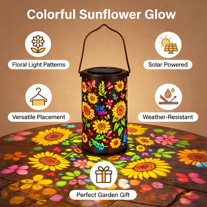 🌻Colorful Sunflower Glow Solar Garden Lantern