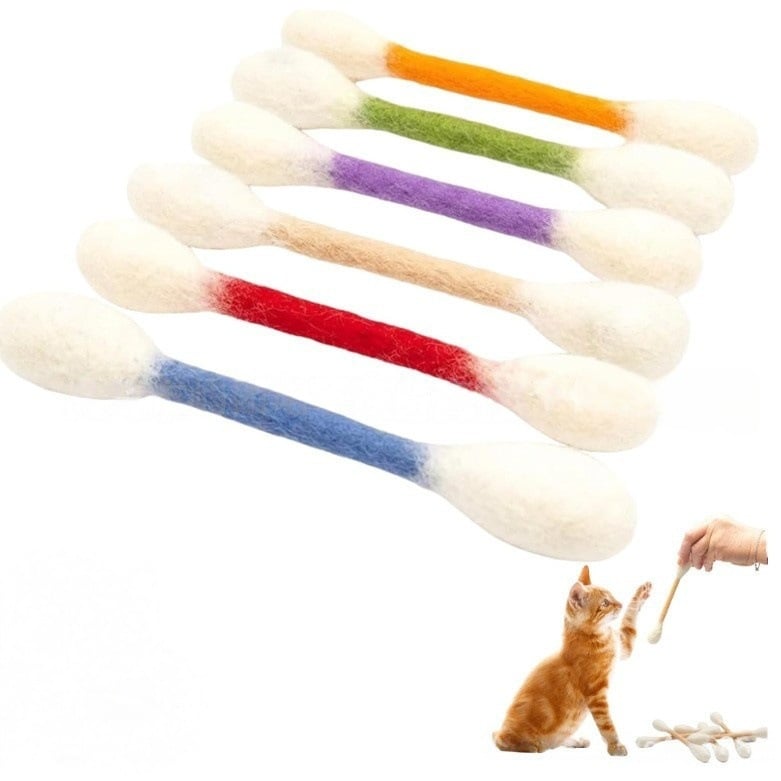 ❤️For happy, healthy, and active indoor cats🐱Swabs Large Size Cat Toys with Catnip