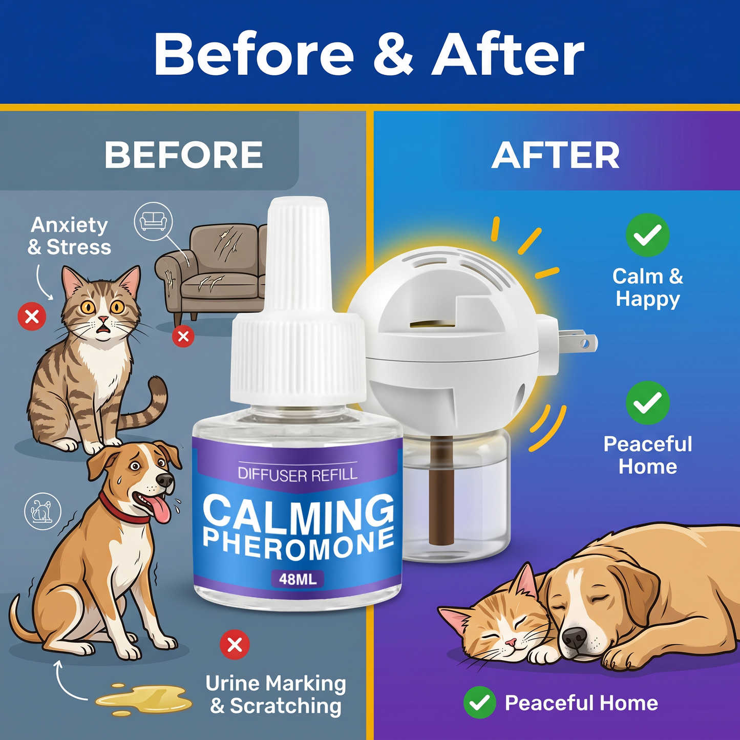 Goat touché Dog Calming Pheromone Diffuser