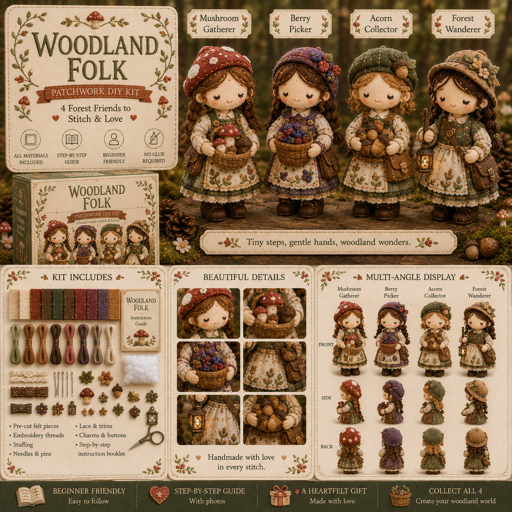 🎁Last Day:75% OFF🧵 Tiny Worlds Collection – Patchwork DIY Kit Series