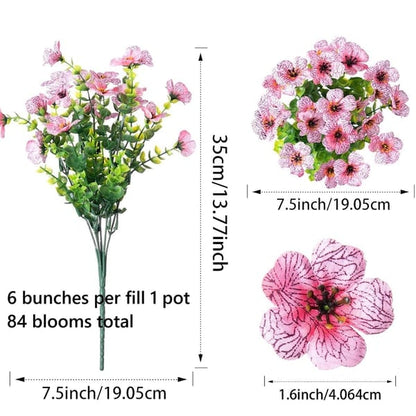 🌸UV Resistant Artificial Flowers – Fade-Free & Colorful for Garden, Patio, Home Decor