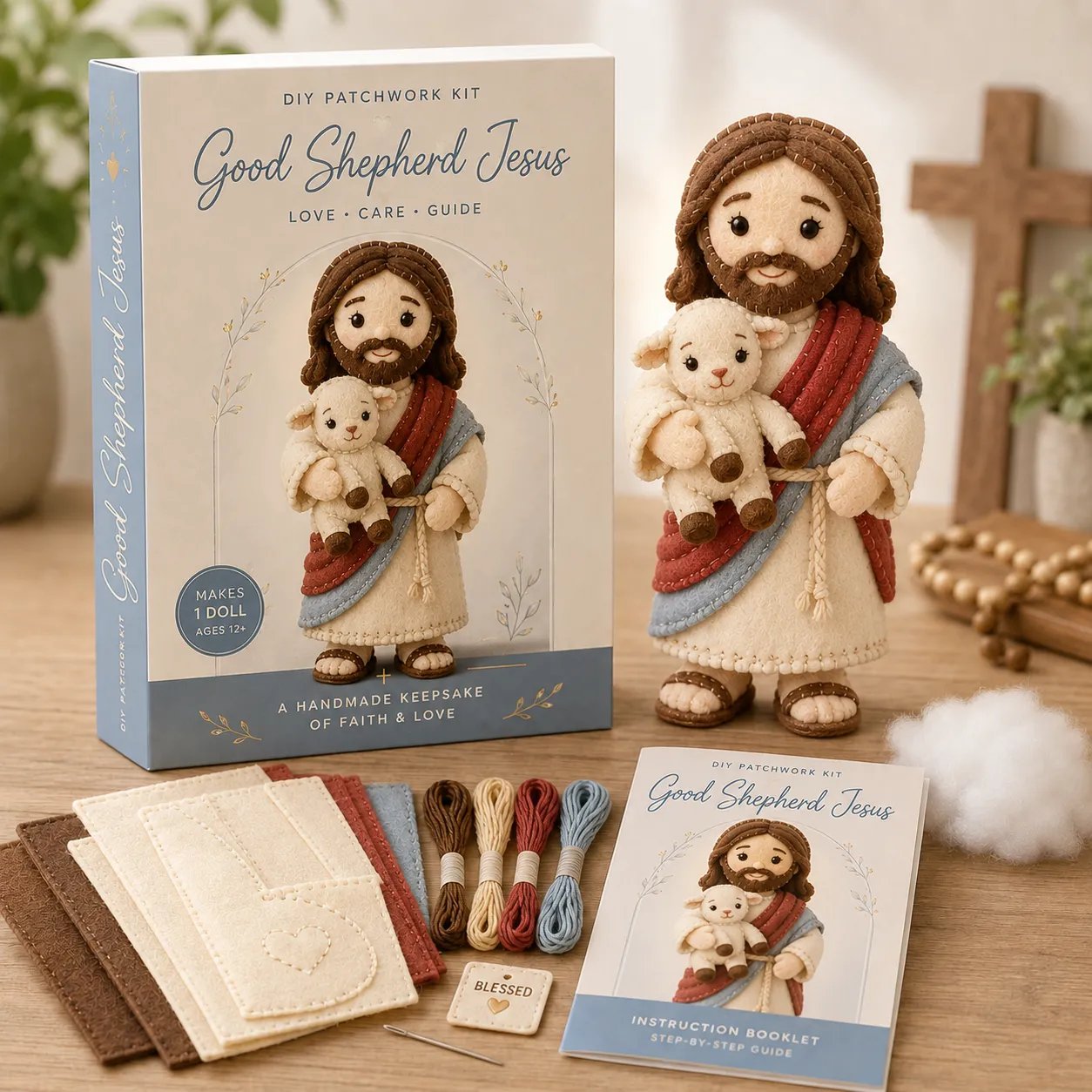 ✝️ Faith & Blessings DIY Patchwork Kit