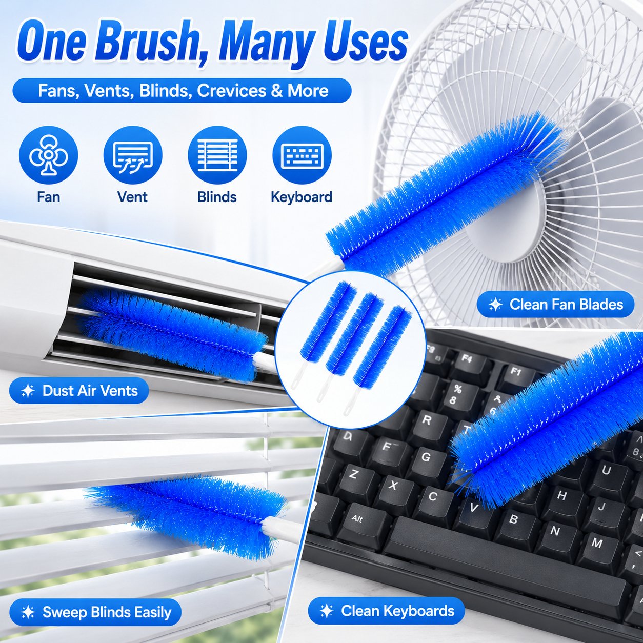 🔥Free Shipping🔥 Bendable Microfiber Head,Reusable Dust Remover