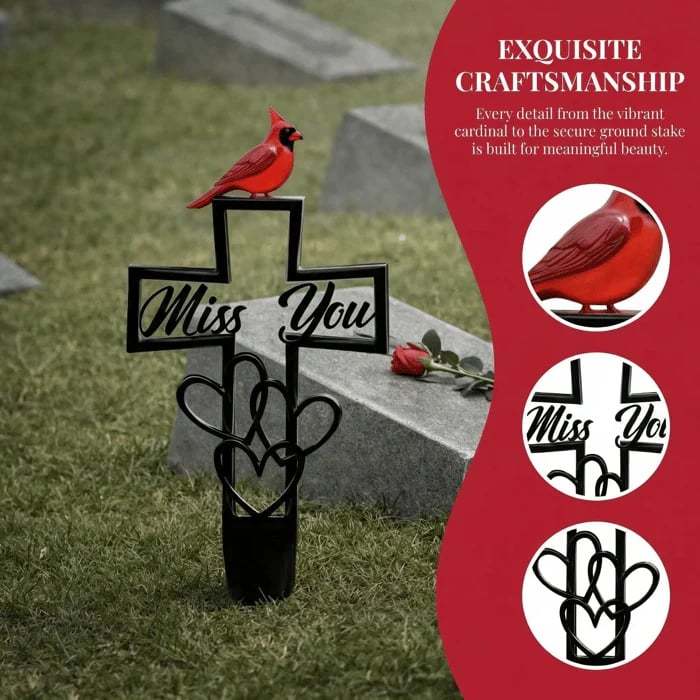 🐦💖Metal Cemetery Memorial Plaque for Remembrance✝️