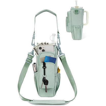 🔥Water Bottle Carrier Bag for 40oz Tumbler – Insulated Crossbody Holder