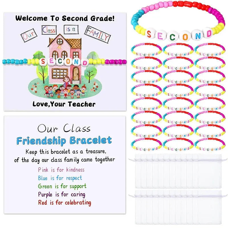 🔥HOT SALE 49% OFF - ✨🌈Pack of 25 Welcome BeadBracelets - StrengthenClassroom Friendship & SpreadWarm Kindness!