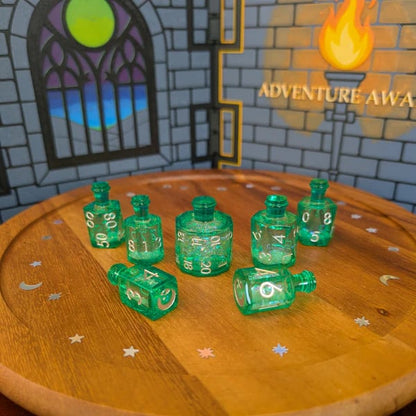🎲🌙Crescent Moon Liquid Core Potion Dice Sets🧪