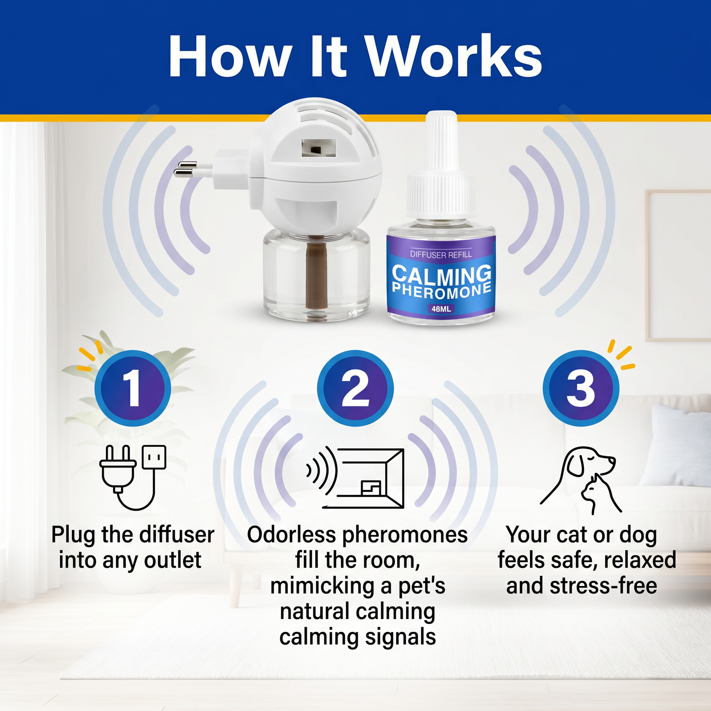 Goat touché Dog Calming Pheromone Diffuser