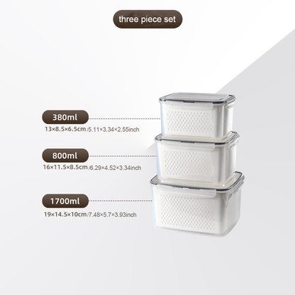 🍓 Refrigerator Food Storage Containers – Keep Fruits Fresh