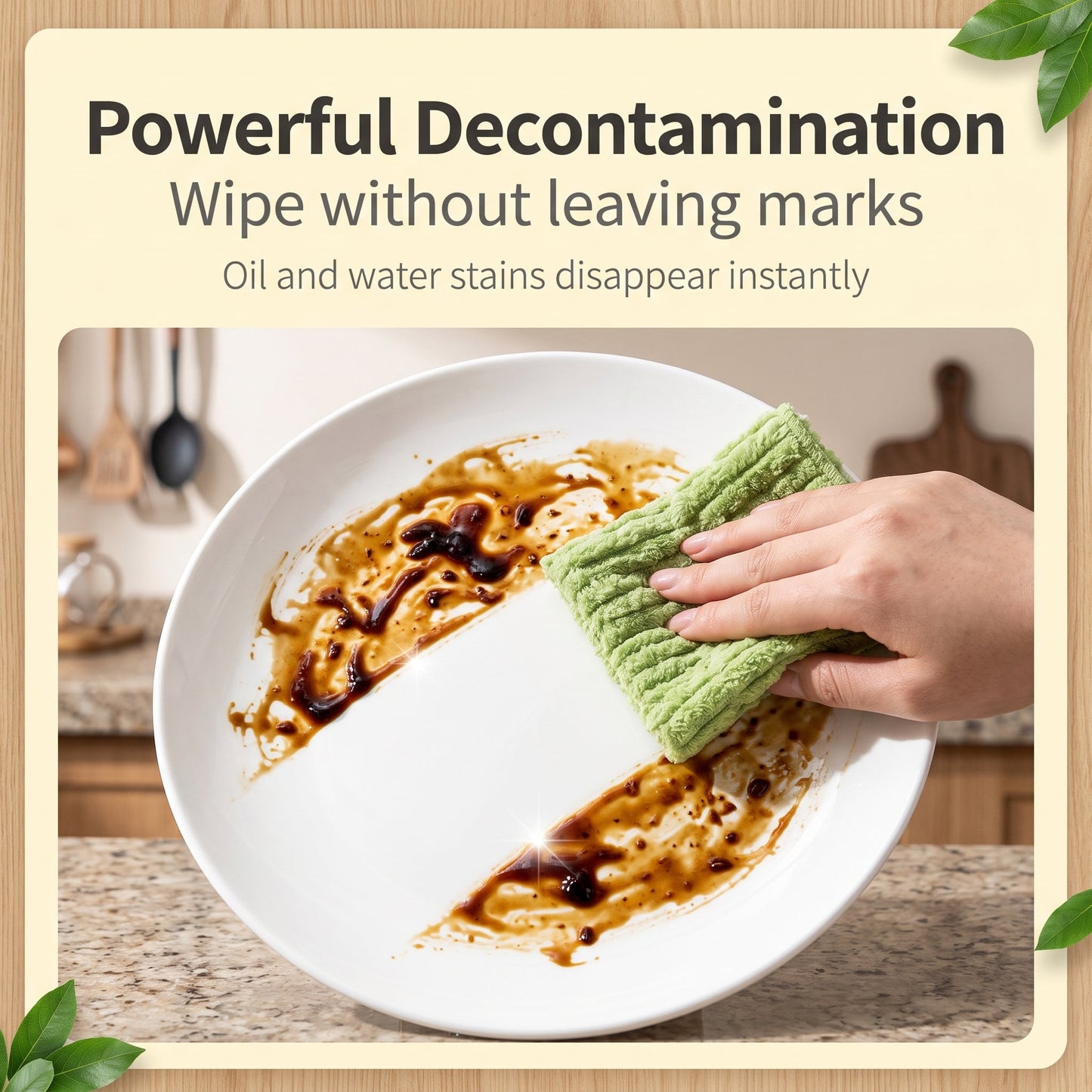 ✨Buy 1 Get 1 Free✨Bamboo microfiber tear-away antibacterial cleaning cloth