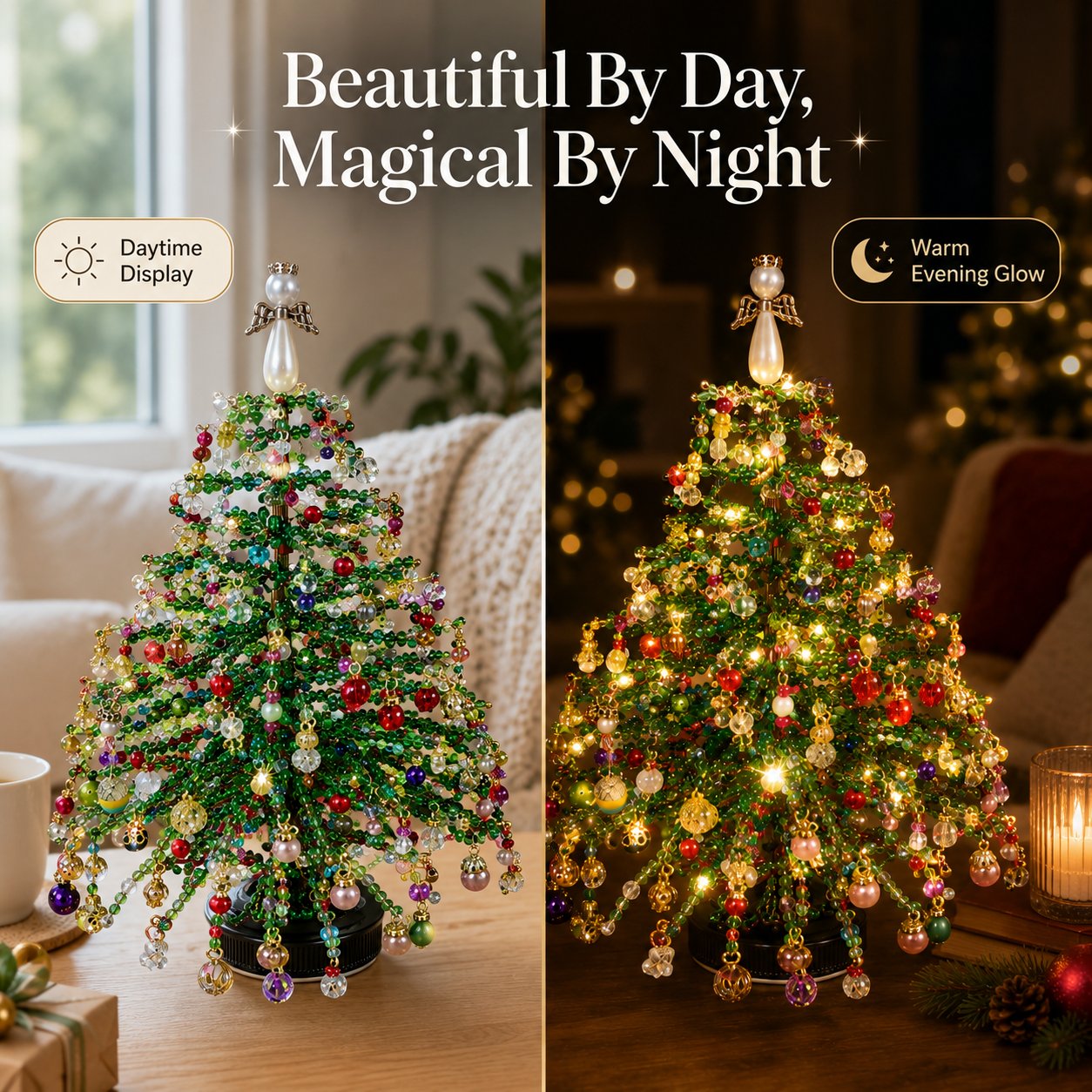 🎄 DIY Beaded Christmas Tree Kit – Create Your Own Sparkling Holiday Decoration - Limited Time 50% OFF