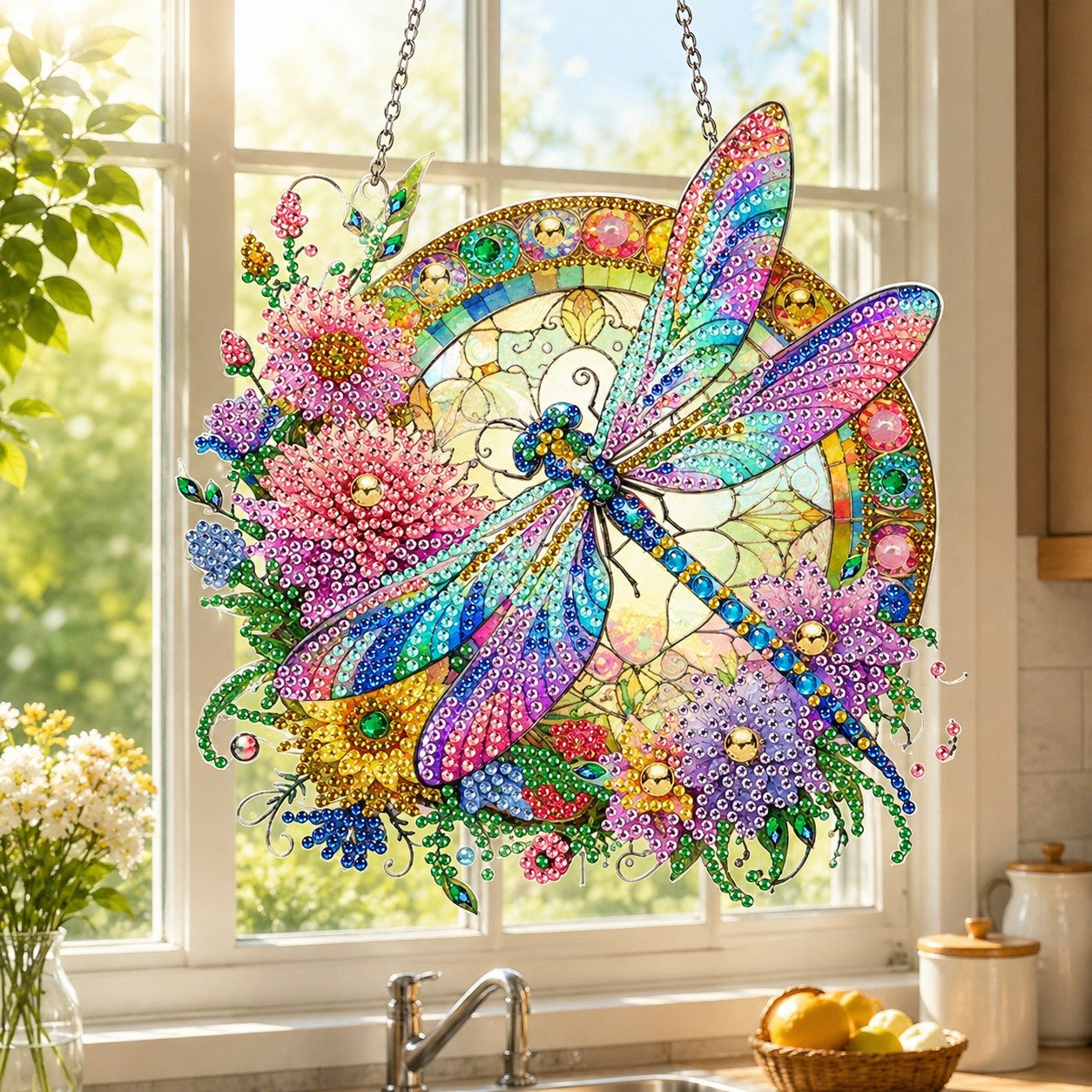 💥LAST DAY 49% OFF - Hummingbird Diamond Art Hanging Ornament Kit