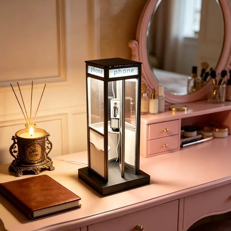 ✨Vintage Phone Booth Ambient Lamp- 🎁Light up Every Cozy Corner💛
