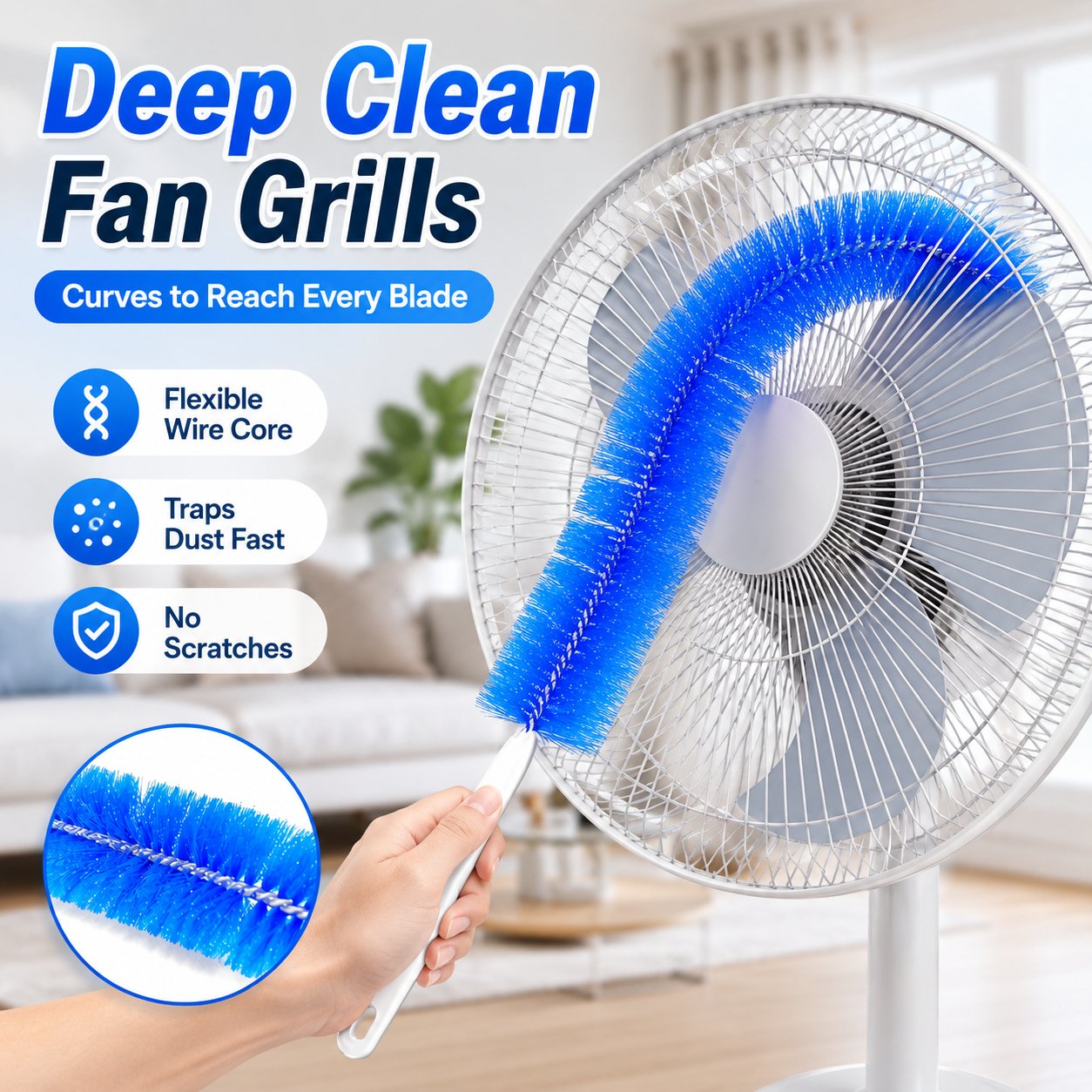 🔥Free Shipping🔥 Bendable Microfiber Head,Reusable Dust Remover